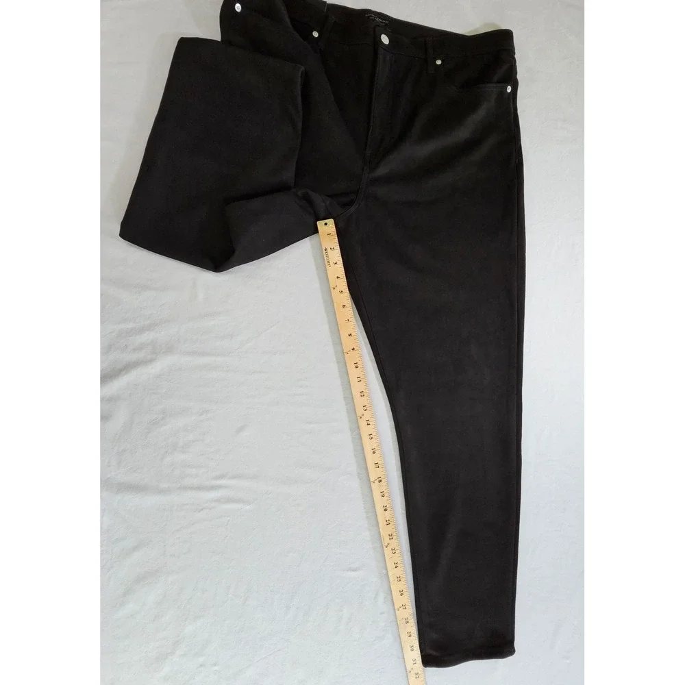 Banana Republic Women's High-Rise‎ Skinny Pants Black Knit Tall 35/20